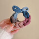 Korean version of high-looking hand-woven rubber band bow hair tie with high elasticity for ponytail without hurting the hair, mixed color 2 pieces