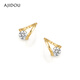 AJIDOU Ajidou earrings women's French earrings light luxury ear buckle accessories niche high-end earrings hoop earrings gold