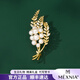 MEXNIA high-end luxury jewelry wheat ear pearl brooch ladies temperament corsage brooch suit accessories gift freshwater pearl brooch