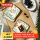 Made in Tokyo, American-style plates, tableware sets, plates, plates, housewarming ceramics, flower series dessert plates, 6 inches*4
