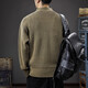 Kangaroo (DAISHU) American old money style tough guy Henry collar sweater for men winter new high-end retro long-sleeved bottoming sweater trend 2320 rich green sweater XL suitable weight 135-150Jin Jin is equal to 0.5 kg