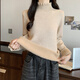 Yu Zhaolin (YUZHAOLIN) one-piece velvet half-turtleneck sweater for women plus velvet thickened bottoming shirt 2025 autumn and winter new style knitted sweater inner top