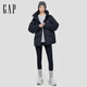 Gap Women's 2025 Autumn New Printed Logo and High Stand Collar Down Jacket Warm and Loose 793732
