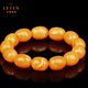 Layun Feiyin collection-grade natural old beeswax bracelet 7A presbyopic wax amber bracelet date bead single circle men's and women's Buddhist bead bracelet 10-11mm+ suitable for girls (selected delivery)