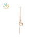 Chow Sang Sang 18K Rose Gold Mint Series Unicorn Colored Gold Earrings Ear Wire Single Side 92256E Pricing