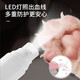 Pet Electric Nail Grinder Cat Nail Scissor Pliers Teddy Dog Nail Novice Polishing and Claw Supplies LED LED White Nail Grinder