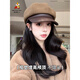 Scarecrow (MEXICAN) Women's Octagonal Hat Beret Peaked Cap 2025 New Fashion Casual Color Versatile Showing Small Face Black One Size