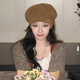 Reba's same beret for women 2025 new style with big head circumference and face, Korean style brown painter's hat, plus size, autumn and winter, mocha color, three-dimensional, stylish, versatile, plus size, one size fits all (54-60cm)