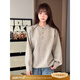 XUANSENTU cleanfit Henry collar Japanese sweater men's autumn and winter American bottoming sweater old money style long-sleeved polo shirt yellow gray upgraded model L recommended 115-130Jin Jin equals 0.5 kg