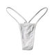 Universal European and American comfortable and sexy slim-strap low-waisted thong, simple and seamless mini bikini girl, one piece of ice silk thong, black M suitable for 80-100Jin Jin equals 0.5 kg