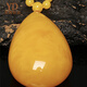 Italian chicken fat yellow beeswax water drop pendant for men and women yellow old honey amber necklace old wax sweater chain pendant natural pendant is sent out in about 3 days Customized models do not support returns 62*48*23mm about 42g