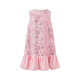 Little Naive girls heavy velvet sequin embroidered tank top winter children's velvet dress pink 150