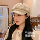 XUEXIMAN hat for women, high-end duck bill octagonal hat, fashionable beret, versatile, face-showing, small, simple, adjustable newsboy hat