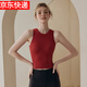 LULULOMDDW all-in-one sports vest for women running shockproof fitness yoga wear underwear outer wear slimming Pilates training bra red L