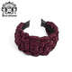 Royal sasa royal salsa burgundy braided headband with wide brim to cover white hair and show face small headband hairpin to wash face and collect broken hair accessories for women