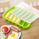 6-piece silicone sausage mold with lid, ham box, hot dog mold, fresh-keeping box, DIY baking mold, silicone mold, dessert, green grass