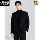 JEEP SPIRIT Men's Casual Suit Jacket Business Premium Autumn and Winter Woolen Thick Small Suit Jacket Single Piece Gray 4XL Generally 170Jin Jin is equal to about 0.5kg