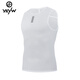 YKYW sweatshirt men's cycling vest summer road mountain bike cycling clothing sweat-absorbent quick-drying breathable bottoming shirt white M