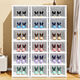 Installation-free shoe box storage box, transparent folding shoe cabinet, home door shoe storage artifact, space-saving shoe rack, 1 column, 9 layers, 9 compartments can hold 9 pairs of shoes, magnetic opening lid can hold 48 size shoes