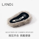 Lannuo plush hair clip for women 2025 new high-end side forehead bangs clip back of the head autumn and winter plush hair clip gray