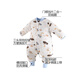 Baby sleeping bag autumn and winter quilted baby split-leg anti-kick blanket newborn jumpsuit children's zippered long-sleeved thickened 025 surf duck medium thick section 80 size height 60cm-75cm