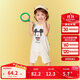 Balabala baby jumpsuit for boys and girls, 2025 summer two-piece suit 208225120208
