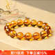 Yogurt natural Brazilian citrine zodiac three-in-one bracelet for men and women, monkey, rat, dragon, Shen Zichen, pig, rabbit and sheep yellow crystal bracelet, pig, rabbit and sheep-Haimaowei beads 12mm