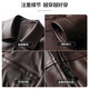 SHANSHAN Shanshan Leather Jacket Men's 2025 Autumn New Business Casual Young and Middle-aged Versatile Lapel Leather Jacket Short Jacket Black 4XL