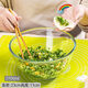 HKNA thickened high borosilicate glass bowl, transparent salad bowl, large and basin, non-stick baking and egg bowl, high temperature resistant 2100ml