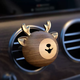 Yusenyi high-end black walnut car air conditioning outlet decoration aromatherapy car creative deer perfume ornaments car 8-Audi A6L/A7L/A8L/RS4/ Floral Fragrance