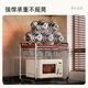 Solid wood microwave oven rack kitchen rice cooker shelf countertop household multi-functional appliance oven storage bracket large medieval microwave oven rack