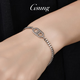 GsunG Platinum Pig Nose Bracelet Women's PT950 Pure Platinum Cuban Chain Design Men's Fashion Bracelet Priced by Gram Contact before bidding