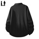 CHOCOOLATE it black cardigan sweater for men 2026 spring and autumn new commuter sweatshirt jacket for men black counter same style XL recommended 130Jin Jin is equal to 0.5kg -150Jin Jin is equal to 0.5kg