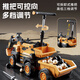 Ledi Beibei children's electric excavator can sit on children's electric car, children's car toy car, large can sit on people digging soil gift, single drive + 6V4A battery + electric digging arm + push handle + car pocket + remote control