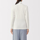 MUJI Women's Thick Cotton High Collar Long Sleeve T-Shirt Tops Bottoming Shirt Women's Style Fall 25 FCD15C5A Off-White M (160/84A)