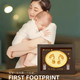 Jingchuan Asahi baby one-month-old newborn hand and foot prints 100-day hand prints and footprints photo frame one-year-old fetal hair souvenir photo frame table 8-inch hand and foot print photo frame fetal hair bottle umbilical cord bottle