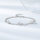 Chao Acer Platinum PT950 platinum bracelet star double chain as a birthday gift for girlfriend, priced at about 5.2g