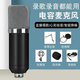 Fengxi duckbill condenser microphone mobile phone national karaoke online live broadcast microphone Douyin Kuaishou shouting wheat sound card set duckbill BM700 cantilever bracket + pop-up cover black