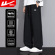 Pull-back casual pants for men in spring and autumn, loose sports pants for men, straight lace-ups, men's running fitness long sweatpants for men