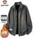 Paul Frank Jacket Men's Autumn and Winter Chenille Jacket Men's Warm and Coldproof Loose Casual Men's Gray XL