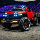Zifan's 25 parent-child cars can accommodate 2 adults, off-road vehicle, electric pickup truck, off-road vehicle, baby remote control car for personal play, tank red pickup truck 14A super soft seat, 775 motor, ultraviolet removal, upgraded explosive battery + buyer show 300 songs USB flash drive