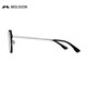 Mosen (Molsion) myopia glasses frame for men Xiao Zhan, the same style of glasses frame, can be matched with myopia glasses MJ6172 Selected B15-Silver bright black This item is only a single frame-support trial