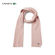 LACOSTE French crocodile same style 25 autumn new wool scarf and knitted hat gift box | RB5385 ADY/light pink