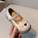Tyrannis Yangma recommended 2025 new girls princess shoes spring and autumn retro baby leather shoes soft sole cute beige 21 _inner length 13.5cm