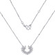 Lao Fengxiang platinum necklace pt950 winding love necklace ladies model birthday gift for girlfriend and wife platinum jewelry platinum about 4.28g