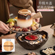 Porcelain friends tea-making stove around the stove household indoor complete set of electric ceramic stove tea-making set ceramic charcoal grilled milk can pot