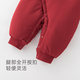 Guiqi Xiong warm cotton baby quilted warm one-piece romper for infants and young children red festive New Year's greetings winter clothes