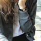 Langsha Knitted Cardigan Women's 2025 Autumn New Slim Jacket Women's Small Outer Style Top