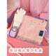 Winter warm scarf for girls 2025 new hat and gloves three-piece set birthday gift heart-warming gift box pink D style 3-piece set
