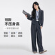 Dajiashi Gray Suit Suit Female Small Interview Formal Wear Ladies College Workplace Commuting Casual Suit Jacket Dark Gray Suit Jacket Loose Fit Narrow Shoulder Pat One Size Small S